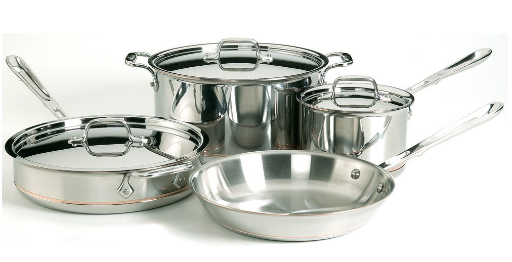 All-Clad Copper Core 7-piece Cookware Set