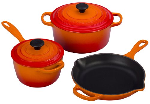 best le creuset cookware 2015 flame orange