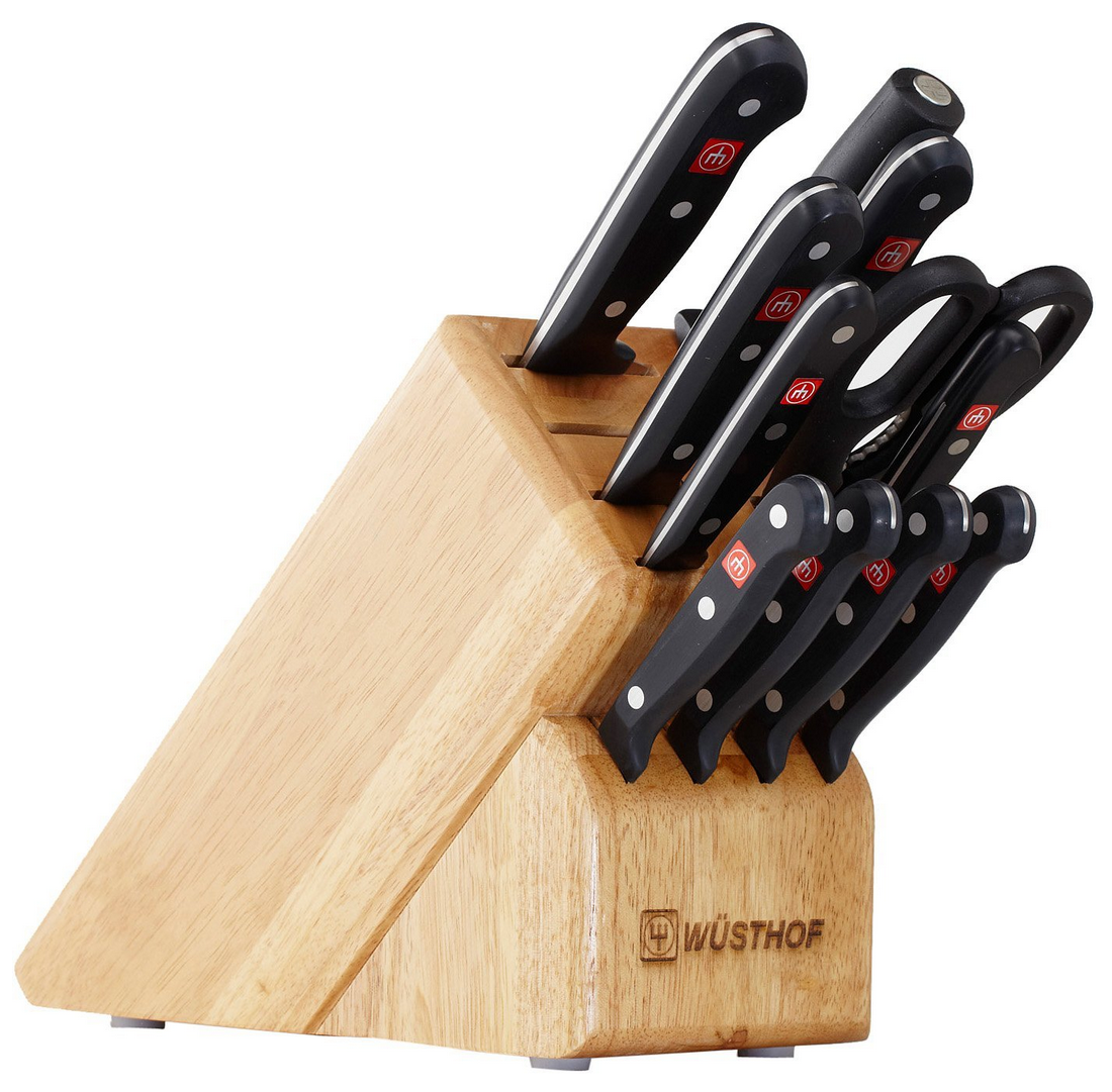 wusthof gourmet 12-piece knife set with block